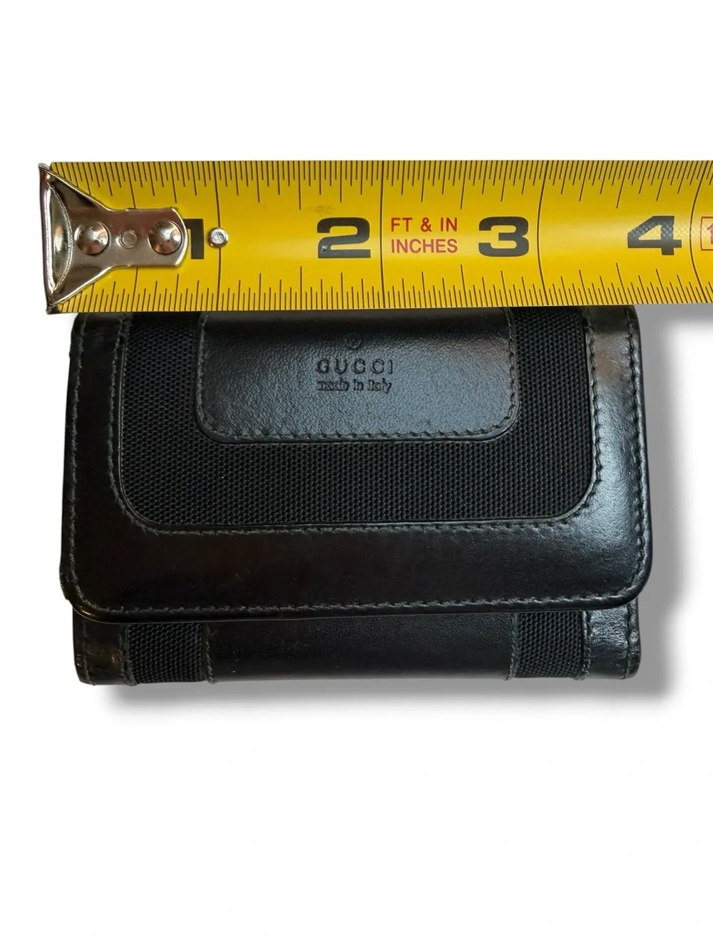 Gucci Black Leather Key & Card Holder